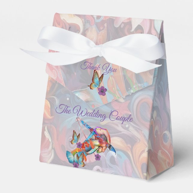 Fantasy Flowers express the joy of nature. Favor Boxes (Front Side)