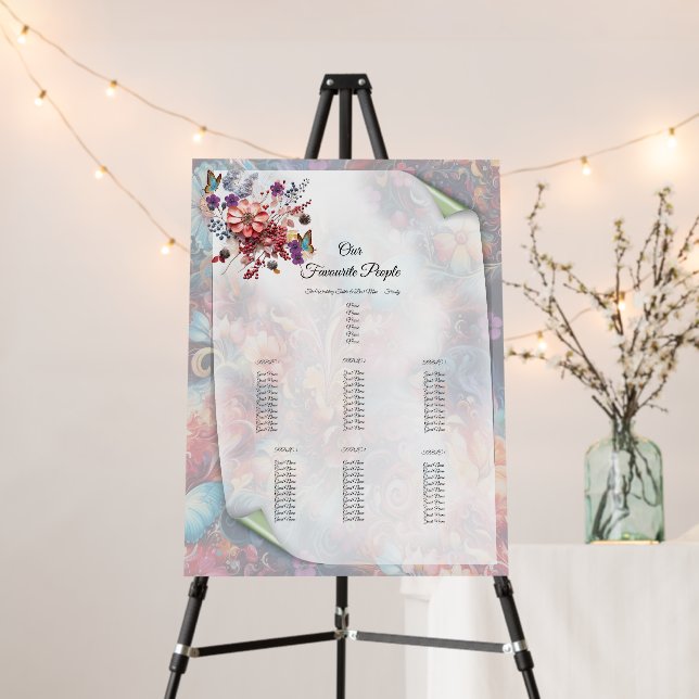 Fantasy Flowers express the joy of nature. Foam Board (In Situ (Stand))