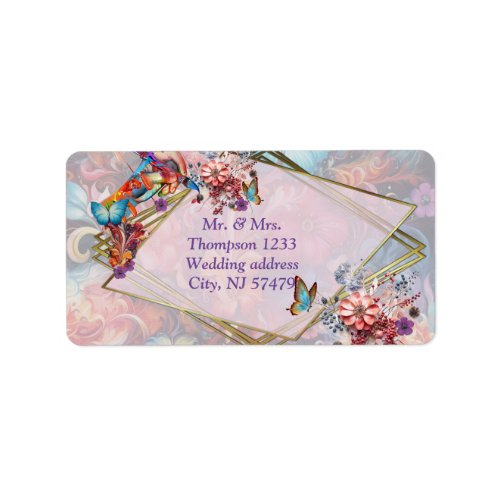 Fantasy Flowers express the joy of nature Label