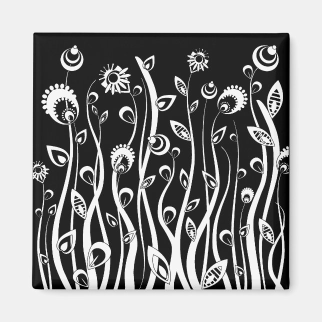 fantasy flowers magnet (Front)