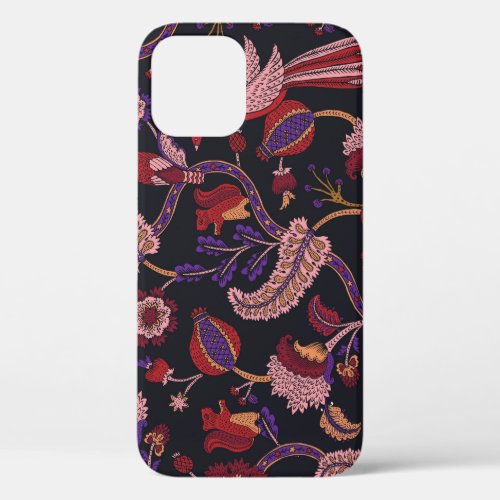 Fantasy Flowers Natural Paisley Seamless iPhone 12 Case