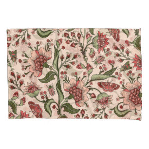 Fantasy Flowers Paisley Hand Drawn Pillow Case