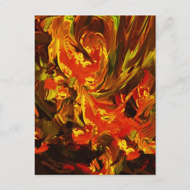 Fantasy Flowers Postcard (Front)