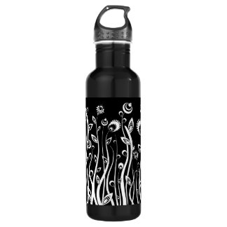 fantasy flowers water bottle