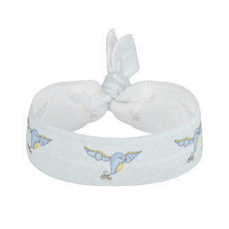Fantasy Flying Blue Bird Hair Tie