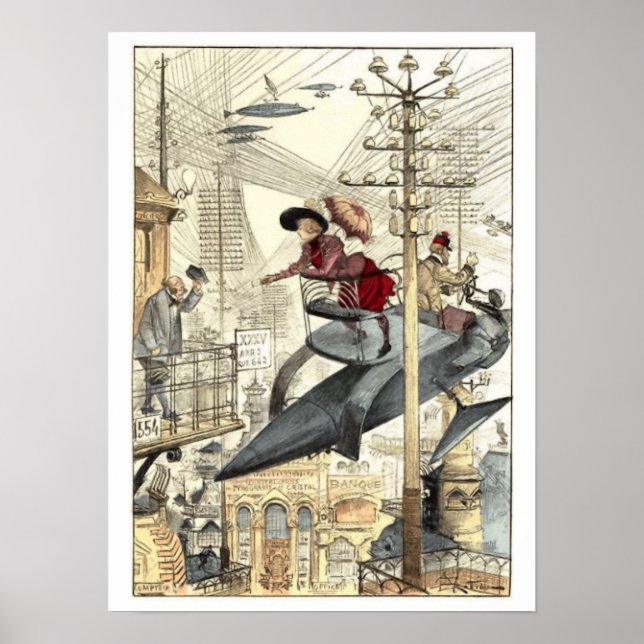 Fantasy Flying Machines Poster (Front)