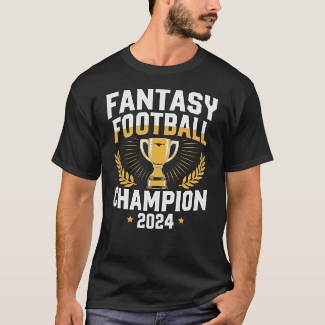 Fantasy Football 2024 Champion Draft Fantasy Footb T-Shirt (Front)