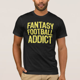 Fantasy Football Addict Yellow T-Shirt