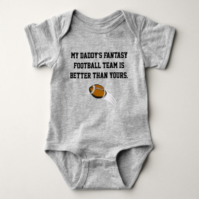 Fantasy Football Baby Bodysuit (Front)