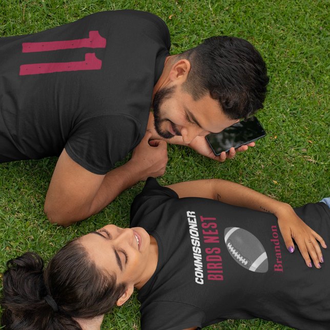 Fantasy Football/Backyard Bar Red Customizable T-Shirt (Creator Uploaded)