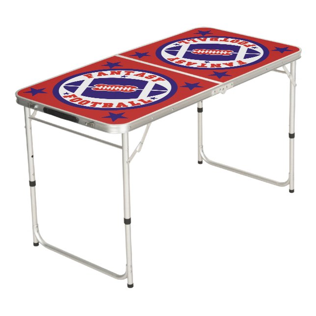 Fantasy Football Champ Beer Pong Table (Angled)
