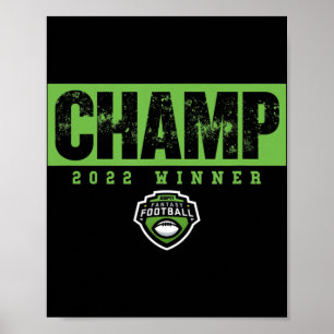 Fantasy Football Champ Twenty TwentyTwo Winner Poster