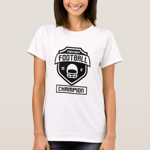 fantasy_football_champion_2_black T_Shirt