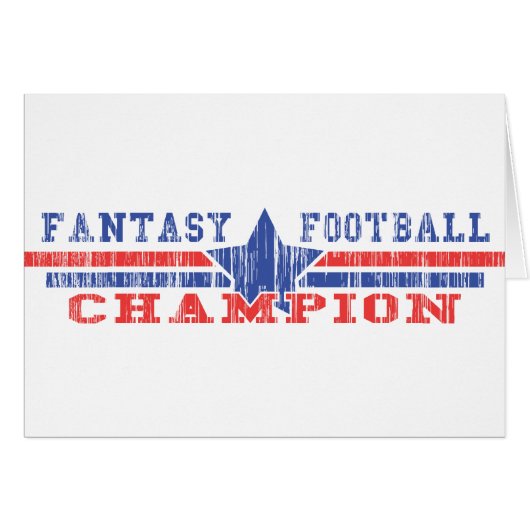 Fantasy Football Champion Cards (Front Horizontal)