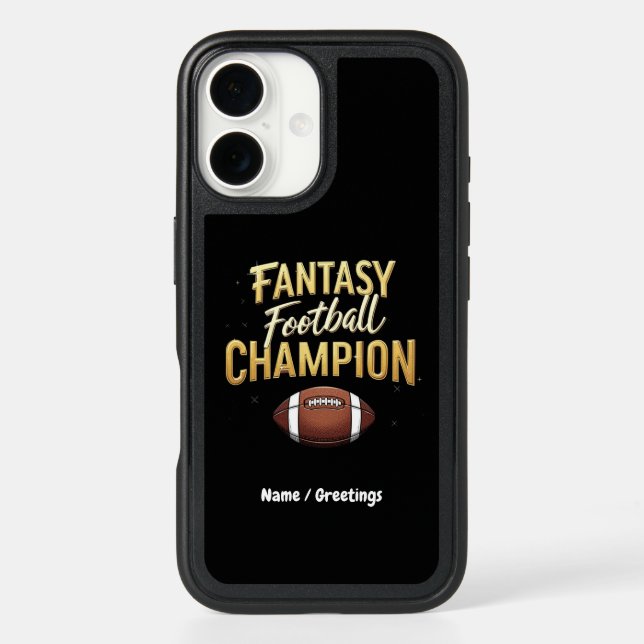 Fantasy Football Champion Dominate Like A Pro Otterbox iPhone Case (Back)