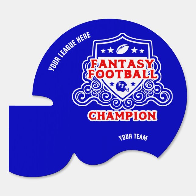 Fantasy Football Champion Emblem Yard Sign (Front)