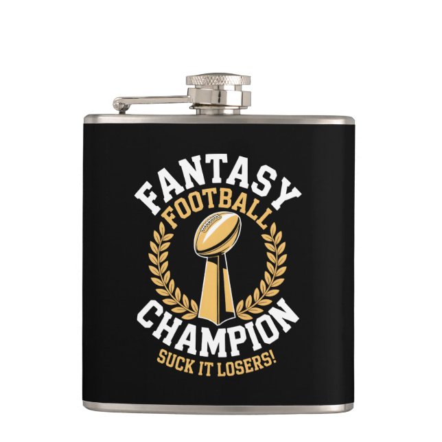 Fantasy Football Champion Flask (Front)