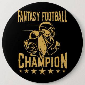 Fantasy Football Champion Funny Fantasy Football C Button