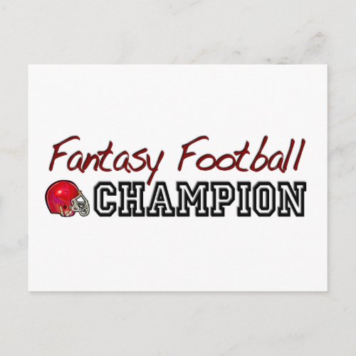 Fantasy Football Champion Postcard
