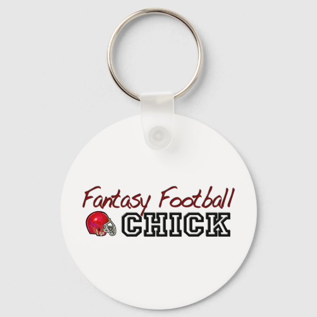 Fantasy Football Chick Keychain (Front)