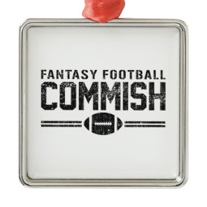 Fantasy Football Commish Metal Ornament