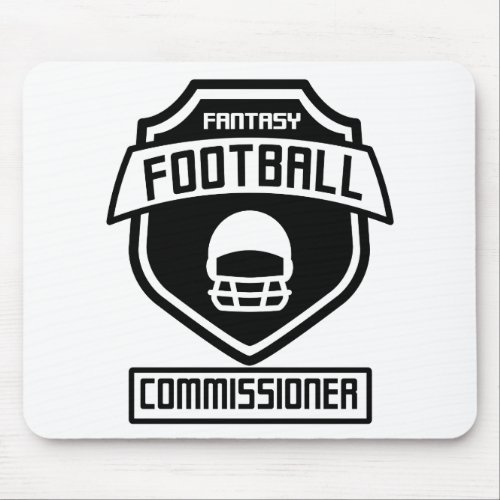 fantasy_football_commissioner_black_01 mouse pad