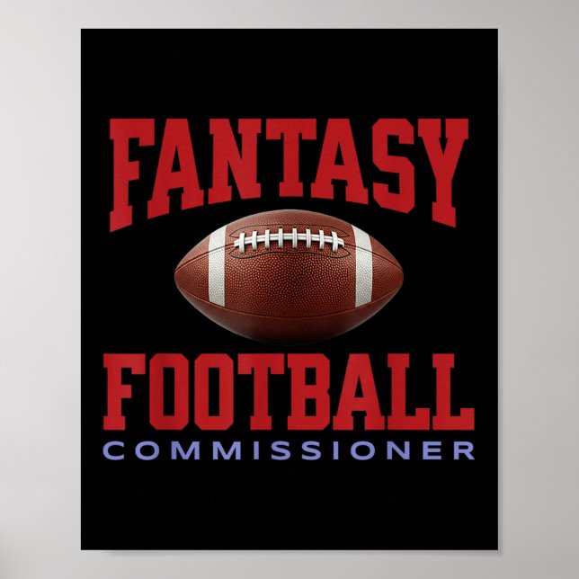 Fantasy Football Commissioner, Draft Day Party Com Poster (Front)