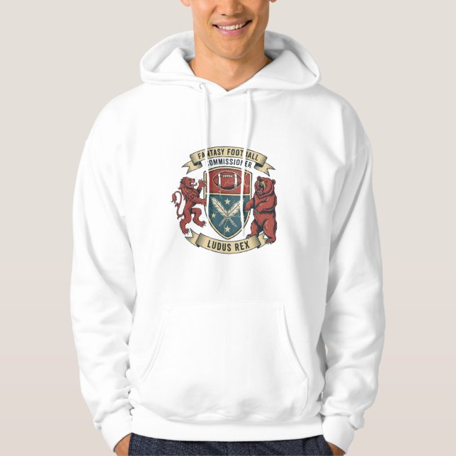 Fantasy Football Commissioner | Funny League Champ Hoodie (Front)