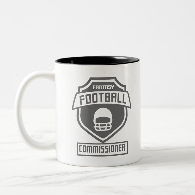 fantasy-football-commissioner-gray-01 Two-Tone coffee mug (Left)