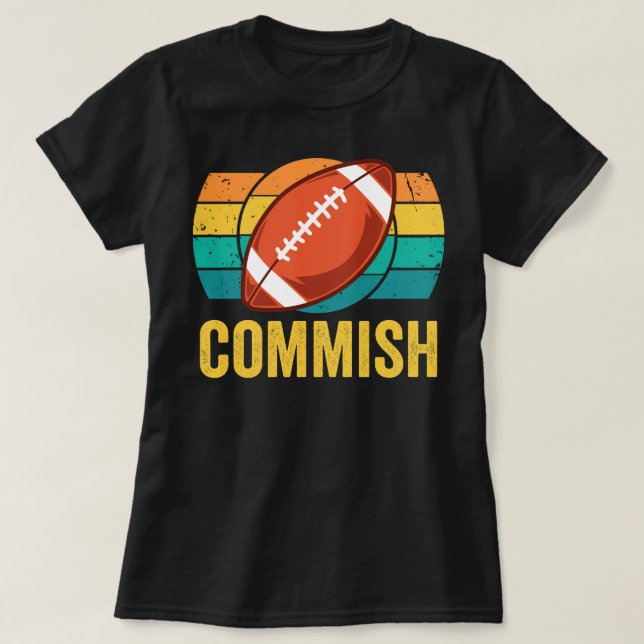 Fantasy Football Commissioner T-Shirt (Design Front)