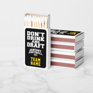 Fantasy Football - Don't Drink and Draft Matchboxes