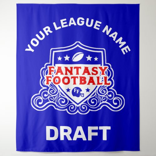 Fantasy Football Draft Emblem Tapestry