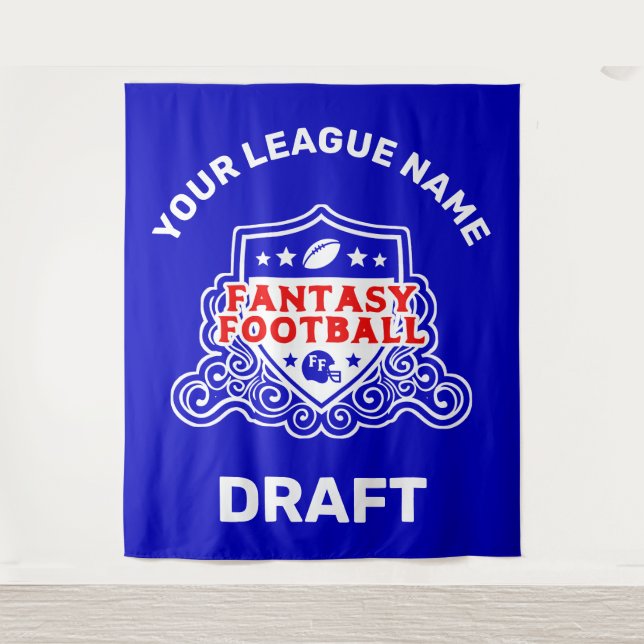 Fantasy Football Draft Emblem Tapestry (Front)