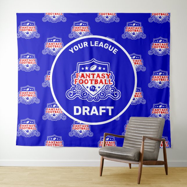 Fantasy Football Draft Party Tapestry (In Situ (Horizontal))
