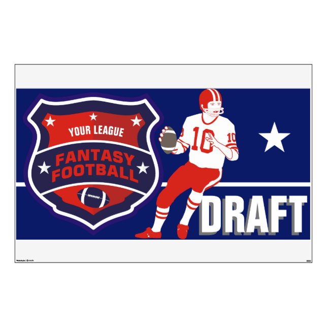 Fantasy Football Draft Wall Decal (Front)