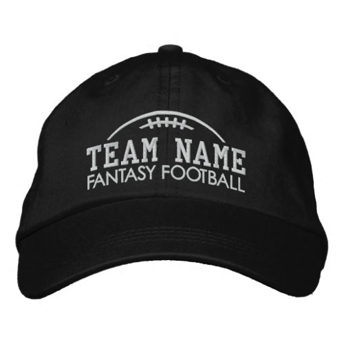 Fantasy Football Fan Gear with Your Team Name Embroidered Baseball Cap