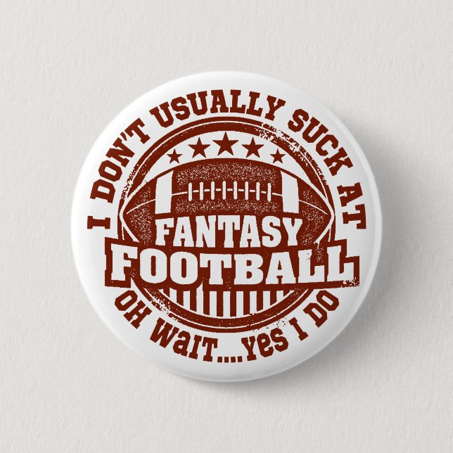fantasy football,fantasy league,fantasy football button (Front)