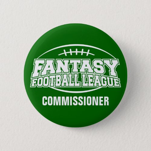 Fantasy Football FFL Commissioner Button