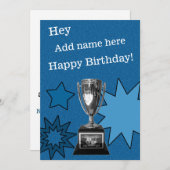 Fantasy Football Funny Birthday Card 5x7 Custom  (Front/Back)