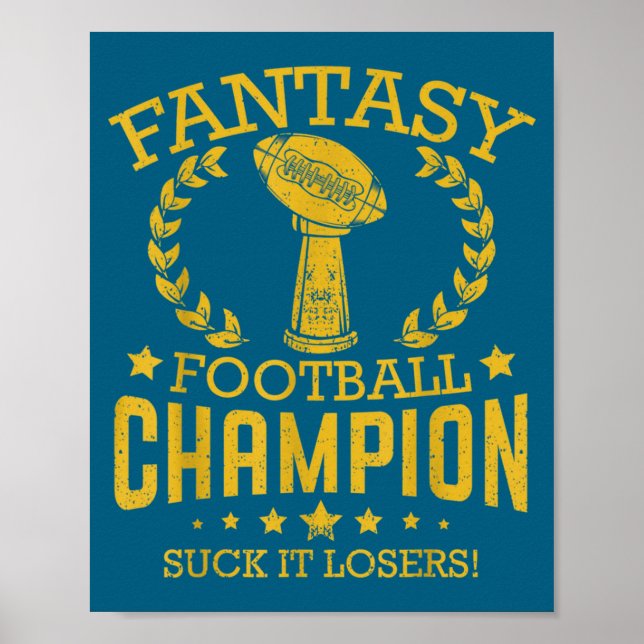 Fantasy Football Funny Champ Chamon  Poster (Front)