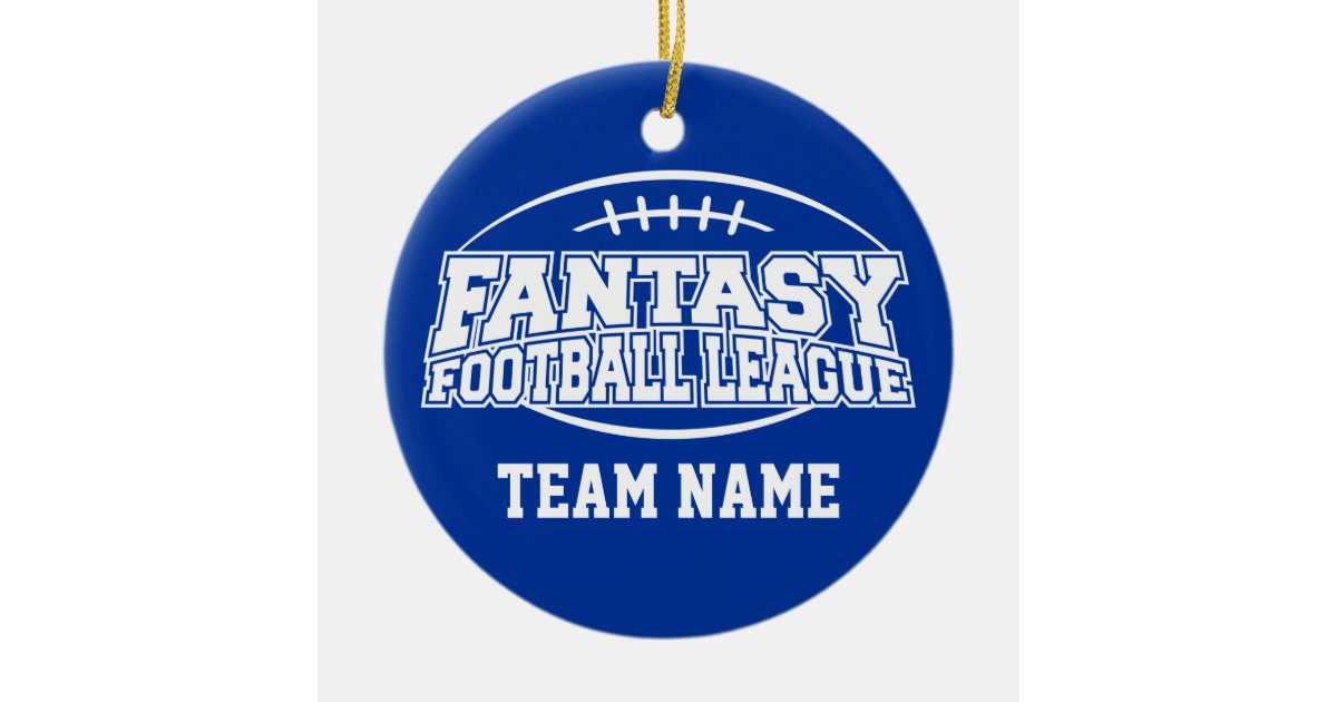 Fantasy Football Funny Sports Gift Ceramic Ornament