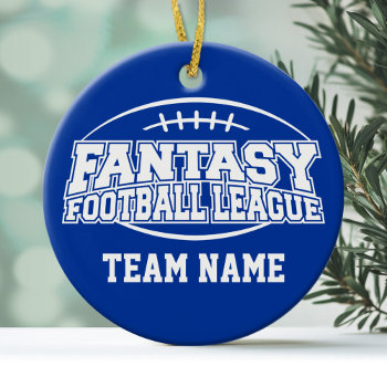Fantasy Football - Funny Sports Gift Ceramic Ornament by MyRazzleDazzle at Zazzle