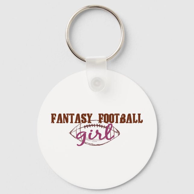 Fantasy Football Girl Keychain (Front)