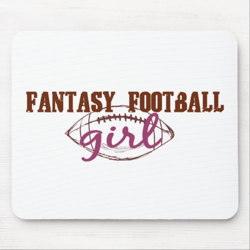 Fantasy Football Girl Mouse Pad