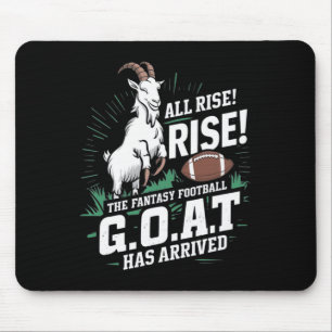 Fantasy Football Goat Shirt League Champion Champ Mouse Pad