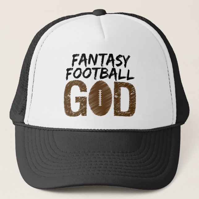 fantasy football god trucker hat (Front)
