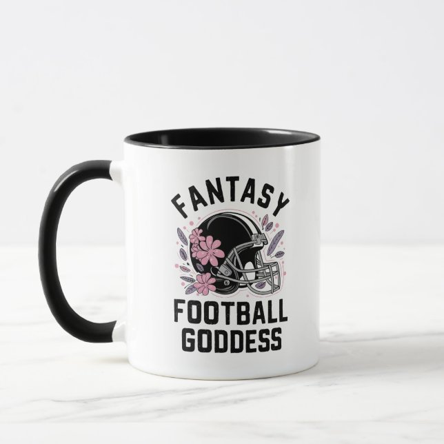  Fantasy Football Goddess Sports League Draft  Mug (Left)