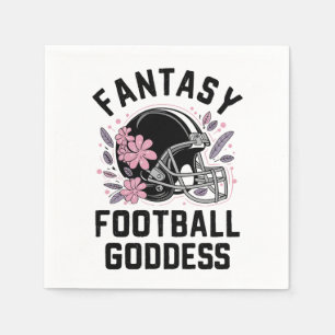  Fantasy Football Goddess Sports League Draft  Napkins