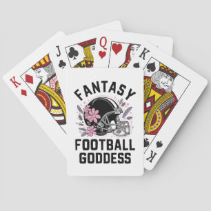 Fantasy Football Goddess Sports League Draft Poker Cards