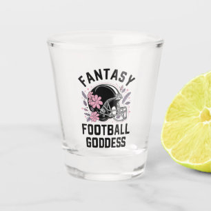 Fantasy Football Goddess Sports League Draft Shot Glass